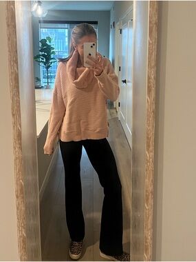 Kaisely Blush Cowl Neck Sweater